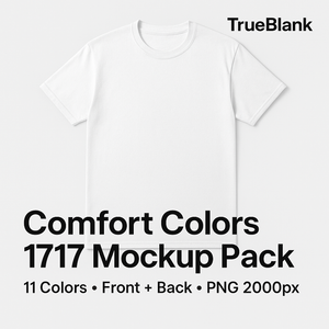 Comfort Colors® 1717 t-shirt Mockup Pack