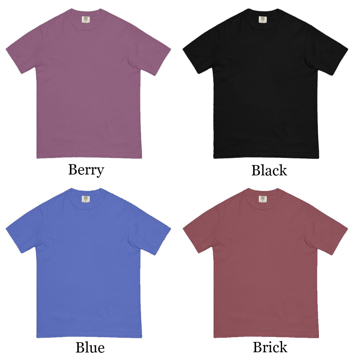 Comfort Colors® 1717 t-shirt Mockup Pack